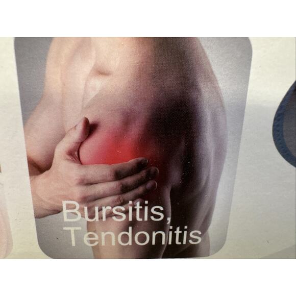 Heated Shoulder Wrap - Blue and White - Picture 11 of 15